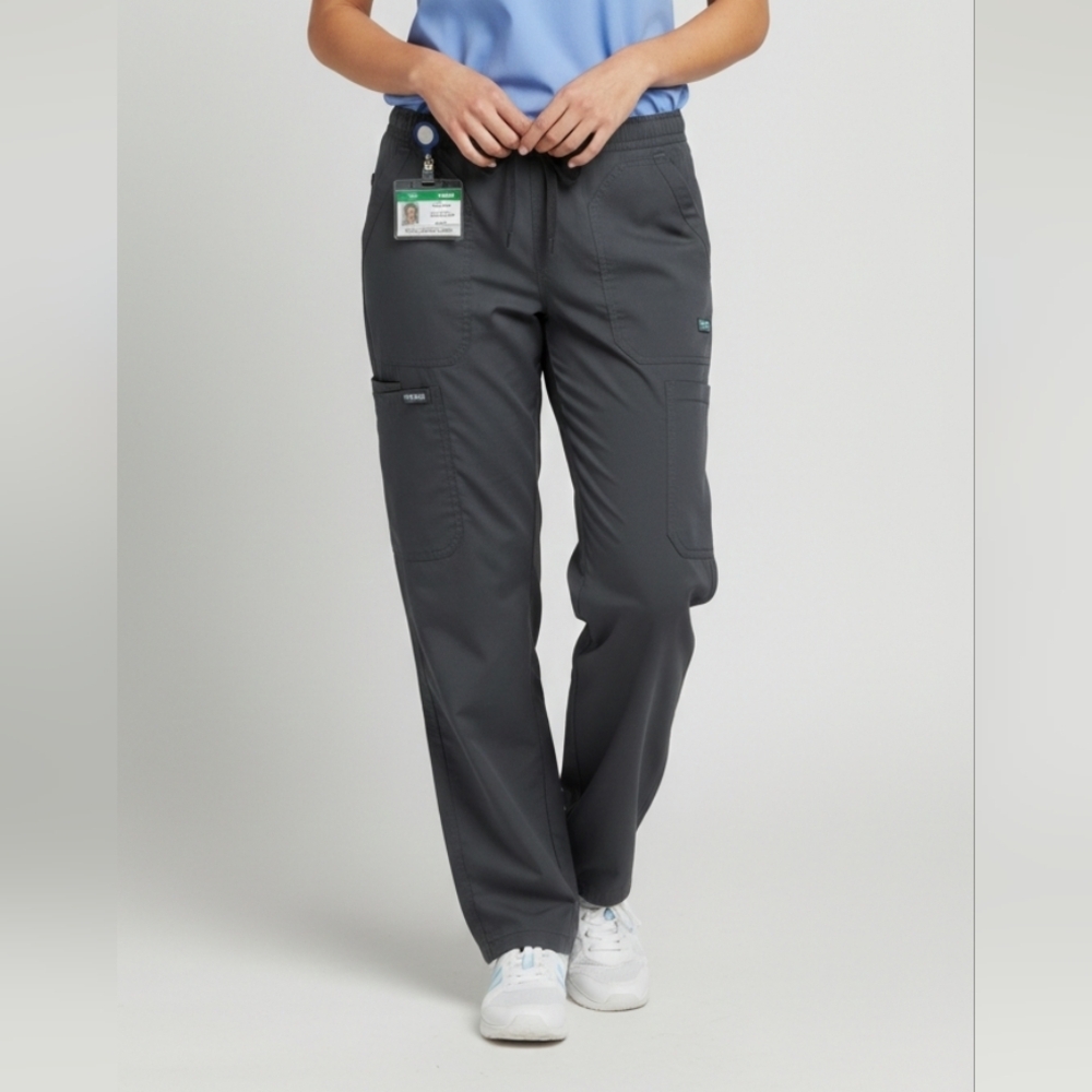 Cherokee Women Workwear Revolution Drawstring Scrub Pants Soft Stretch XS